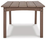 Emmeline Brown Outdoor Coffee Table With 2 End Tables - Ella Furniture