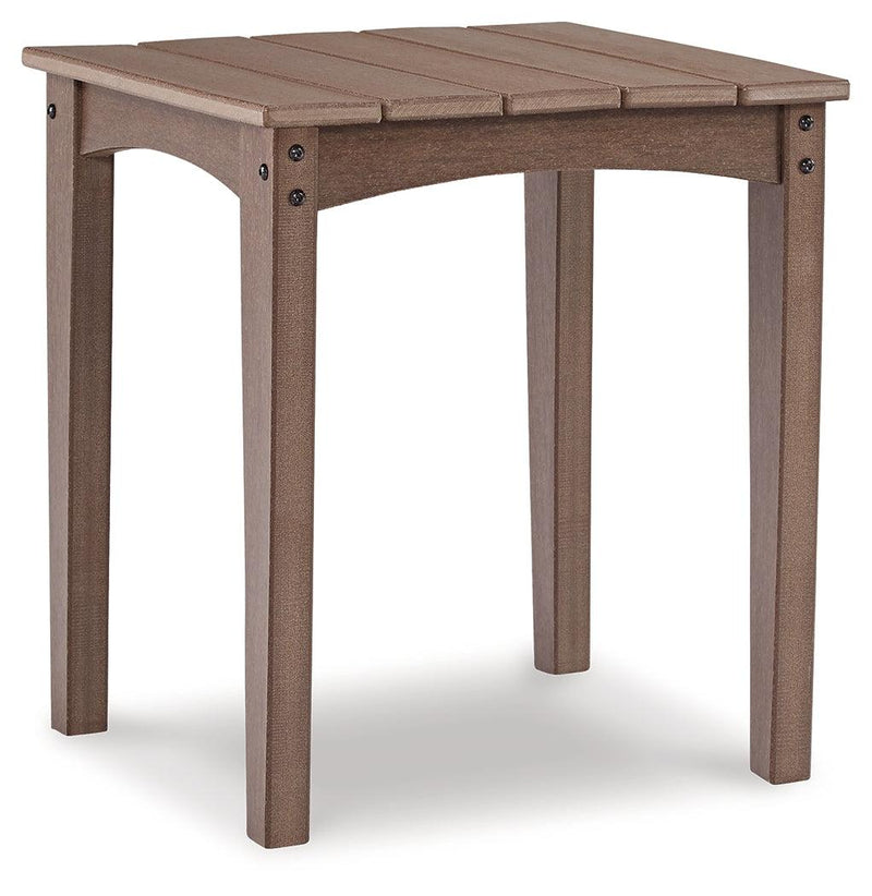 Emmeline Brown Outdoor Coffee Table With 2 End Tables - Ella Furniture