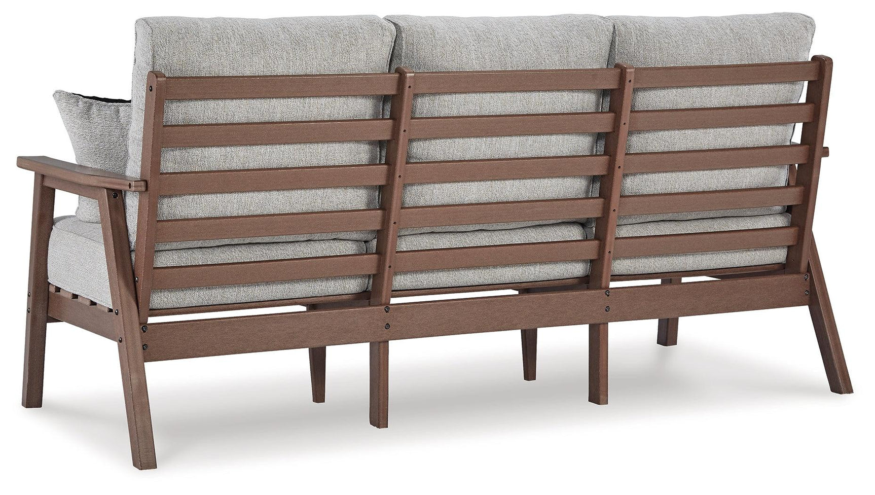 Emmeline Brown/beige Outdoor Sofa With Coffee Table - Ella Furniture