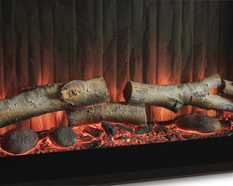 Entertainment Accessories Black Fireplace Insert detail view