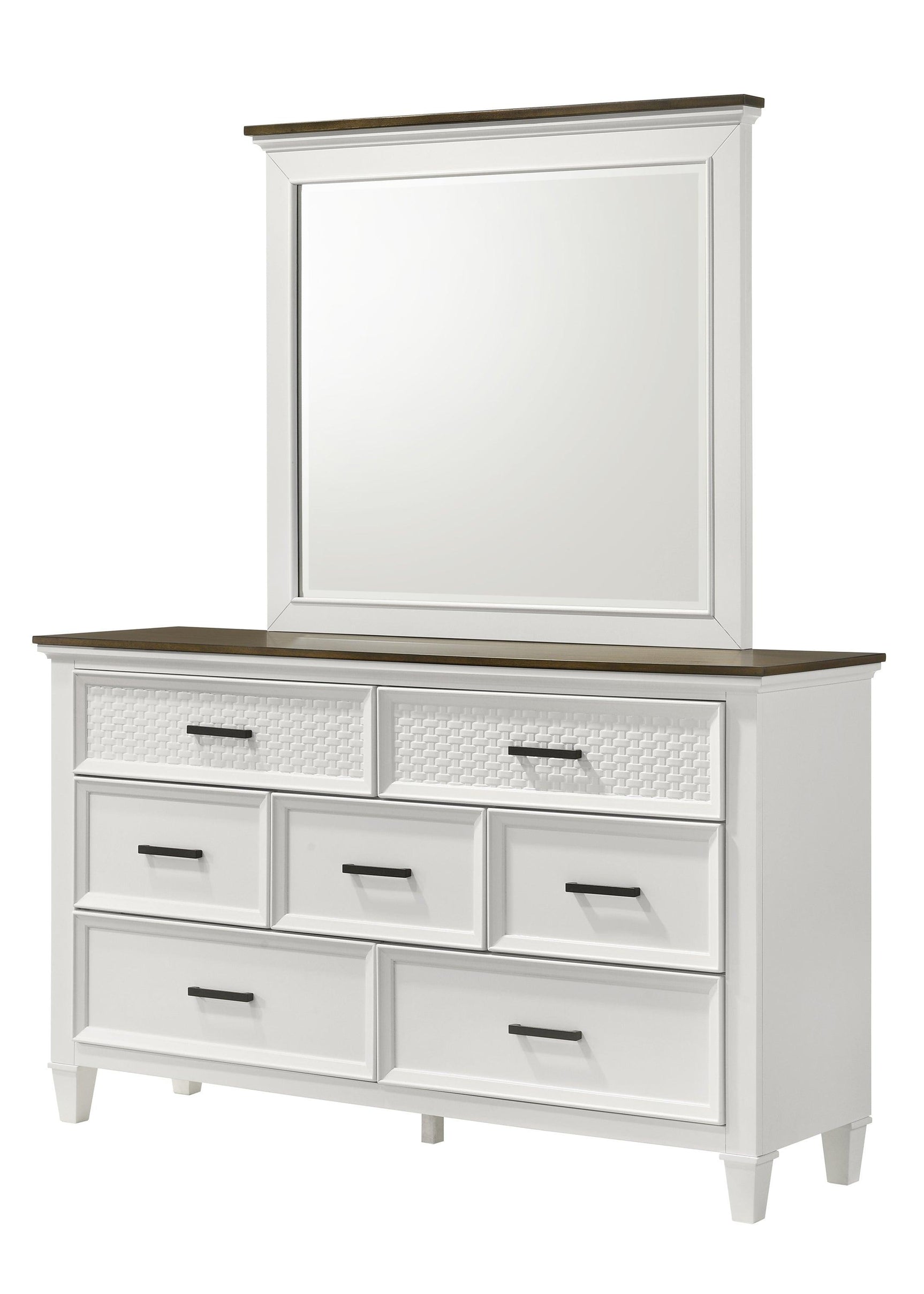 Everdeen White Modern Contemporary Solid Wood Bedroom Set - Ella Furniture
