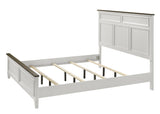 Everdeen White Modern Contemporary Solid Wood King Bed - Ella Furniture
