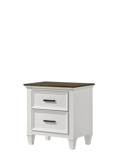 Everdeen White Modern Contemporary Solid Wood Queen Bed - Ella Furniture