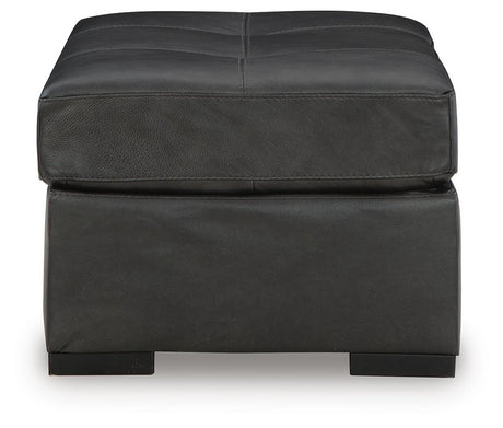 Brindley Fog 4-Piece Sectional with Ottoman — side view