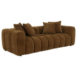 Lazaro 2-piece Fabric Upholstered Wide Channel Sofa Set Bronze — product image 3
