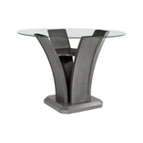 Bellatrix Gray Round Counter Height Chair