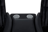 Madden Faux Leather Bluetooth Audio Console with Power Outlet Black — product image 13