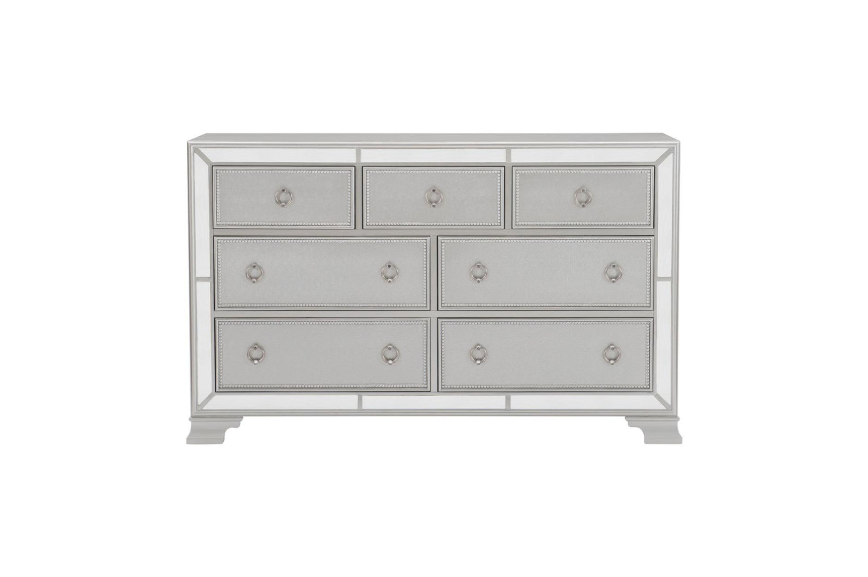 Avondale Gray Upholstered Tufted Panel Bedroom Set