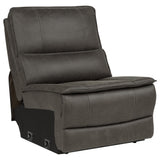 Marcell 3-Piece Transitional Power Reclining Sofa with USB Charging Grey — product image 7