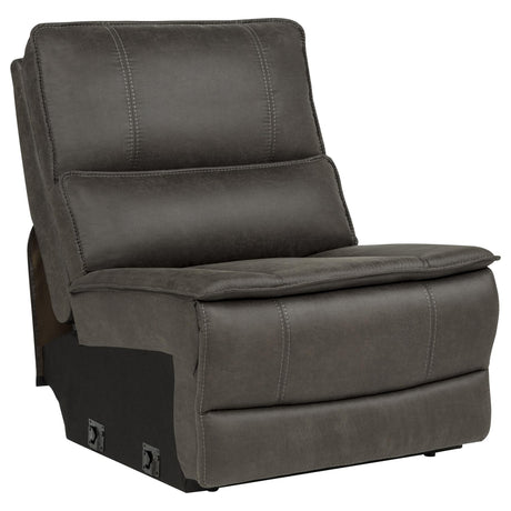 Marcell 3-Piece Transitional Power Reclining Sofa with USB Charging Grey — product image 7