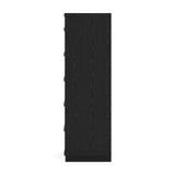 Kozmour Black/Brown Chest of Drawers — side view