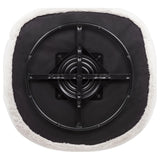 Hudson Faux Fur Swivel Accent Chair Ecru — product image 8