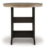 Fairen Black/driftwood Trail Outdoor Bar Table And 2 Barstools - Ella Furniture