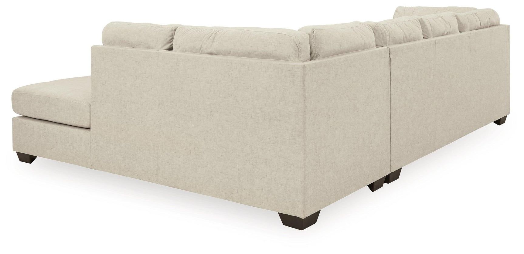 Falkirk Parchment 2-Piece Sectional With Ottoman - Ella Furniture