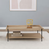 Fallon Rectangular Engineered Wood Coffee Table Light Brown 710308 - Ella Furniture