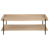 Fallon Rectangular Engineered Wood Coffee Table Light Brown 710308 - Ella Furniture