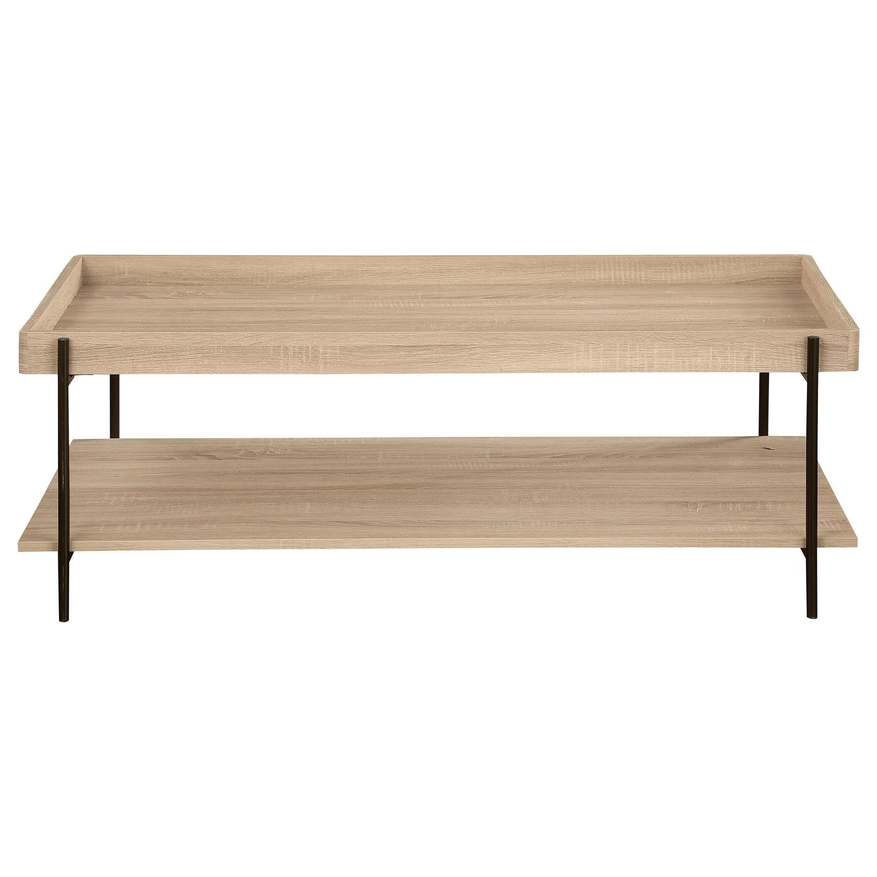 Fallon Rectangular Engineered Wood Coffee Table Light Brown 710308 - Ella Furniture