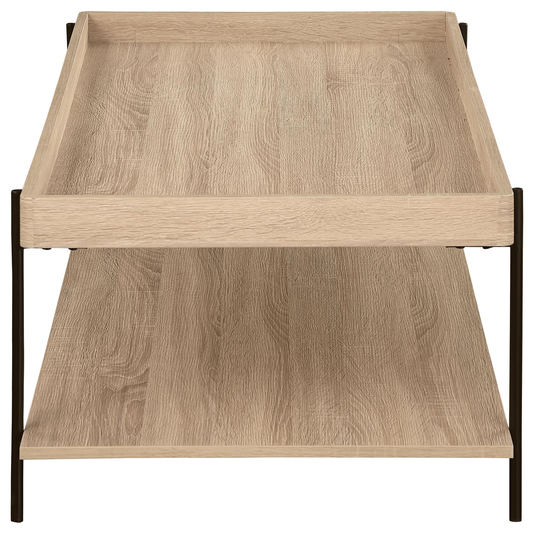 Fallon Rectangular Engineered Wood Coffee Table Light Brown 710308 - Ella Furniture