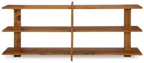 Fayemour Brown Console Sofa Table - Ella Furniture