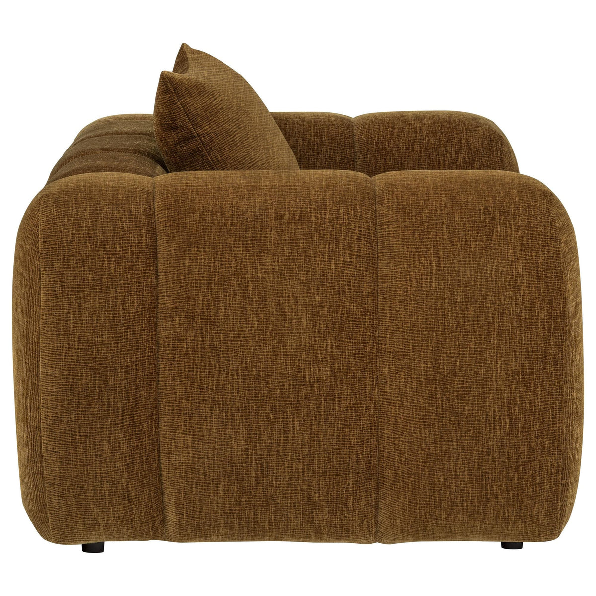 Lazaro Fabric Upholstered Wide Channel Accent Chair Bronze — product image 7