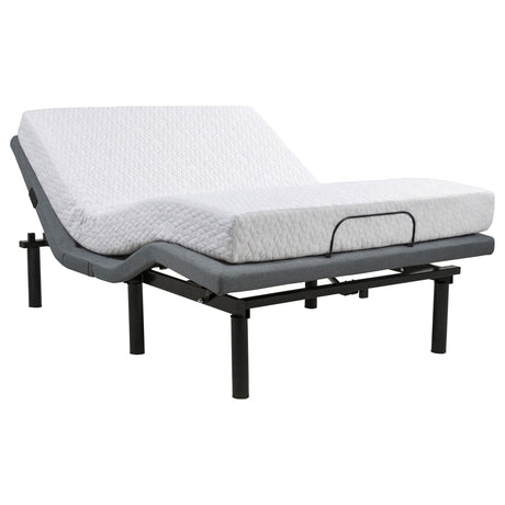 Weston Full Dual-Motor Massage Adjustable Bed Base in Black and Grey — product image 3