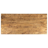 Sosa Solid Mango Wood Dining Table with Angular Base Light Brown — product image 6