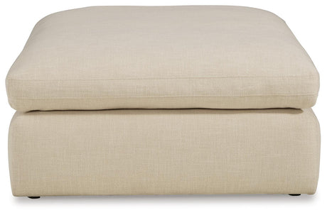 Elyza Linen 5-Piece Sectional with Ottoman — front view
