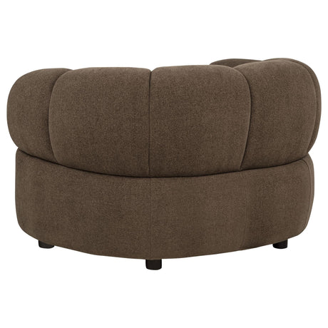 Casarin Brown Fabric 3-Piece Channel-Back Sofa Set — product image 7