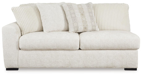 Chessington Ivory 2-Piece Sectional with Ottoman — front view