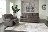 First Gunmetal Base Sofa And Loveseat - Ella Furniture