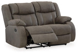 First Gunmetal Base Sofa, Loveseat And Recliner - Ella Furniture