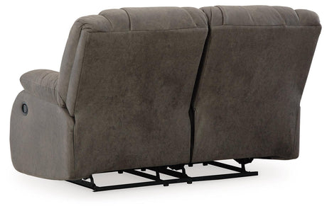 First Gunmetal Base Sofa, Loveseat And Recliner - Ella Furniture