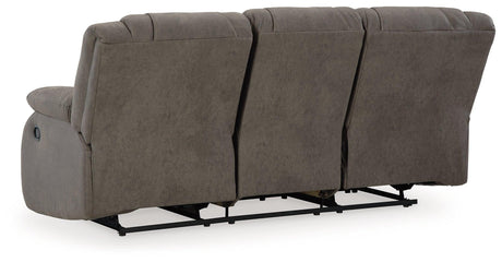 First Gunmetal Base Sofa, Loveseat And Recliner - Ella Furniture