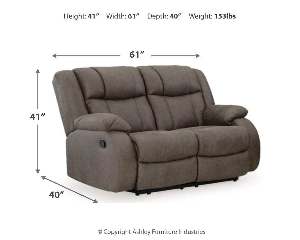 First Gunmetal Base Sofa, Loveseat And Recliner - Ella Furniture