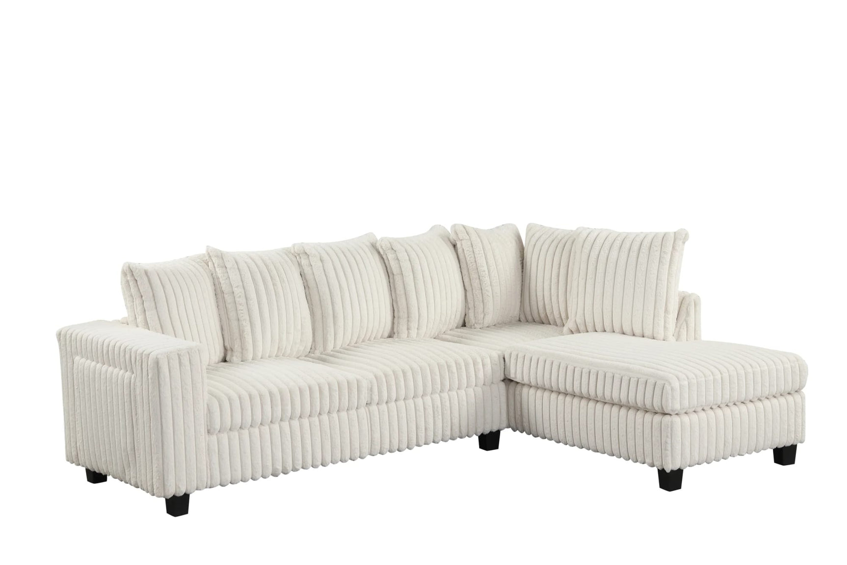 Fivi Beige Reversible Sectional view 2