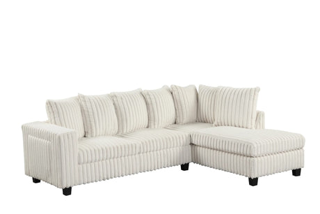 Fivi Beige Reversible Sectional view 2