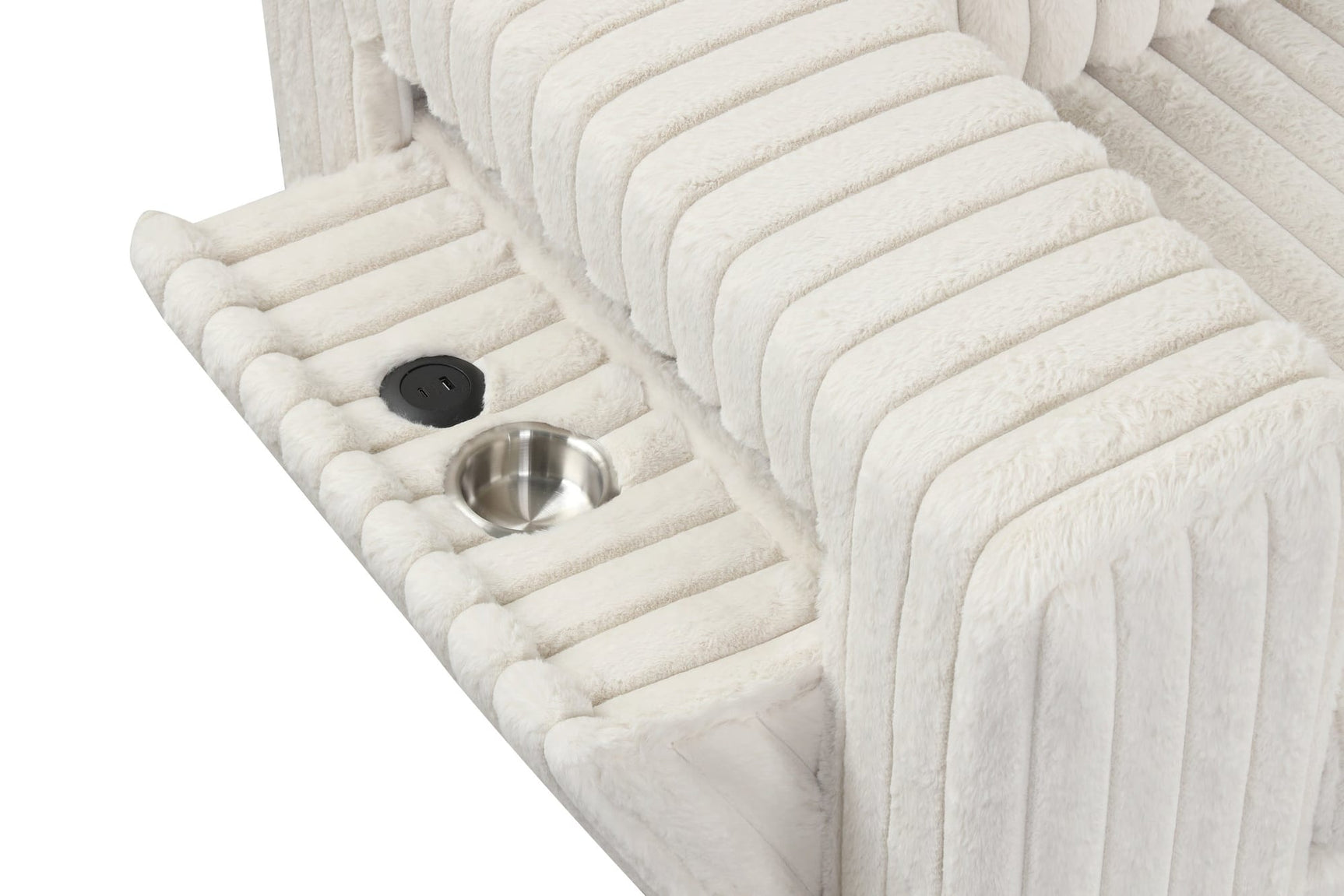 Fivi Beige Reversible Sectional view 3