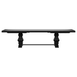 FLORENCE Florence 126-inch Extension Dining Table Distressed Black 115531 - Ella Furniture