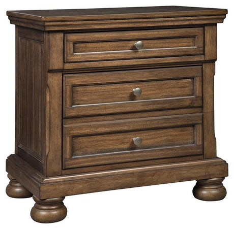 Flynnter Medium Brown Panel 2 Storage Bedroom Set - Ella Furniture