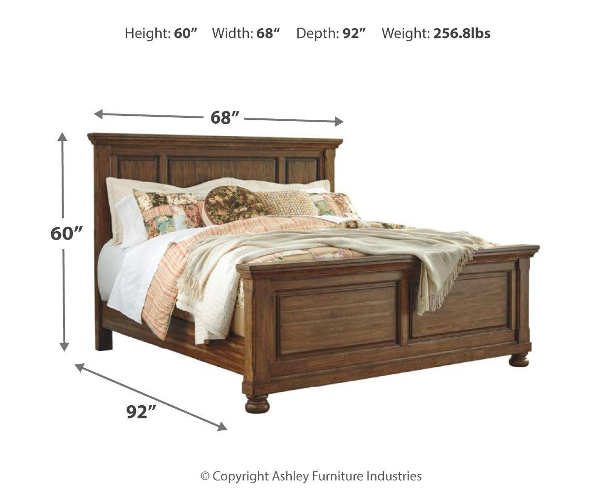 Flynnter Medium Brown Panel Bedroom Set - Ella Furniture