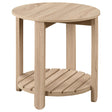 Fowler 1-shelf Round Engineered Wood Side End Table Natural 710287 - Ella Furniture