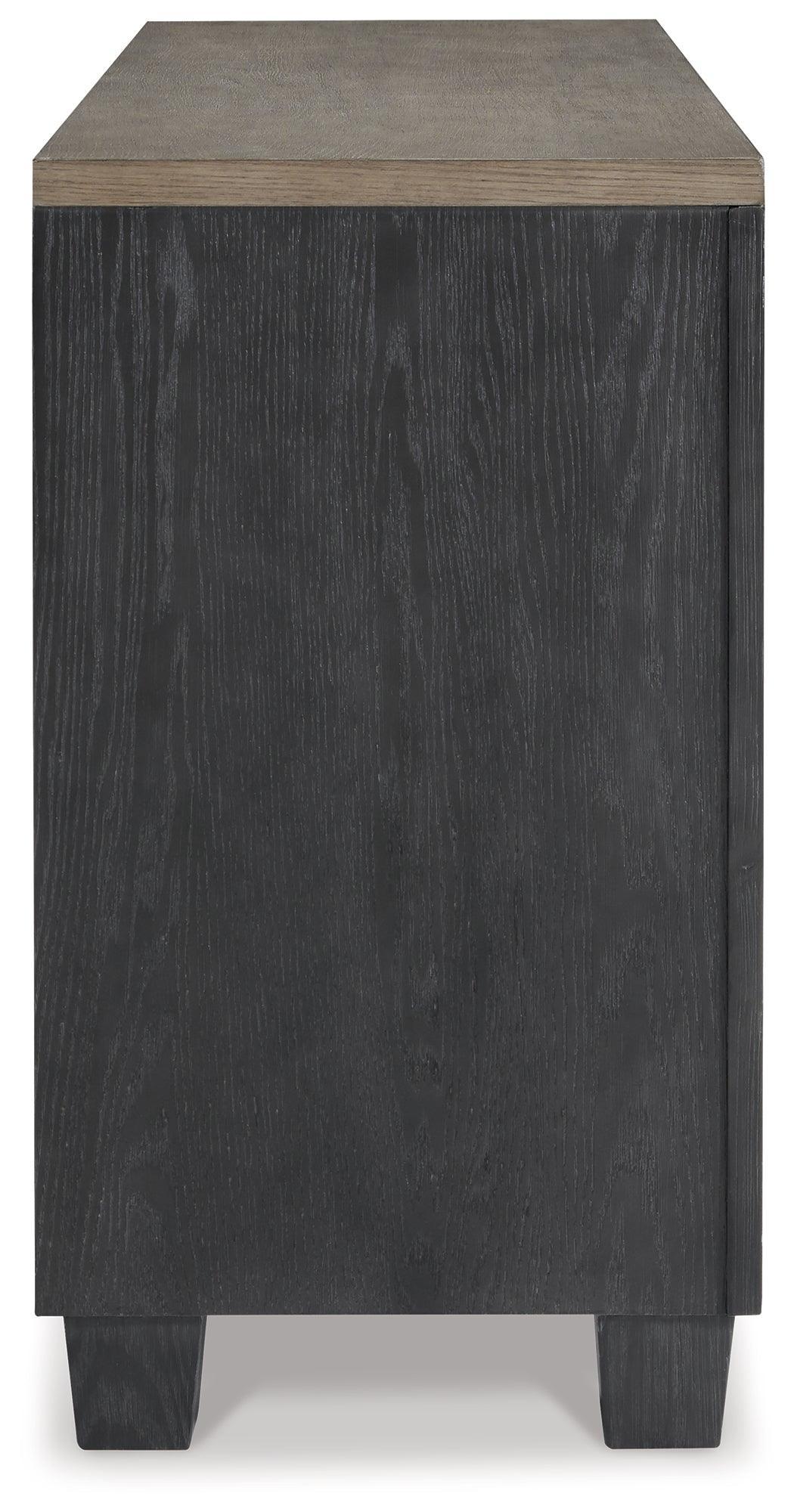 Foyland Black/brown Dining Room Set - Ella Furniture
