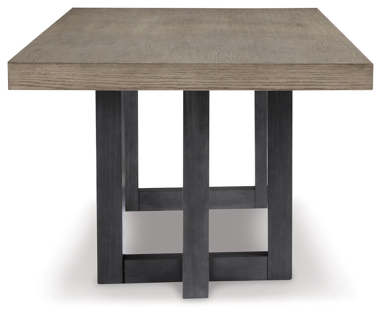 Foyland Black/brown Dining Room Set - Ella Furniture