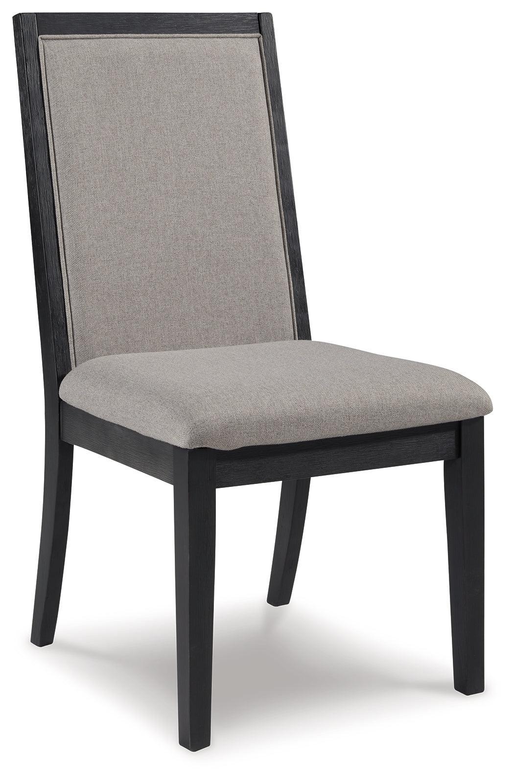 Foyland Black/brown Dining Room Set - Ella Furniture