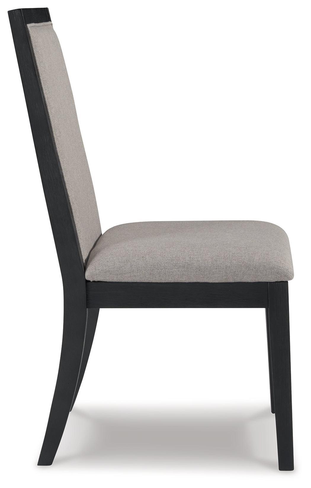 Foyland Black/brown Dining Room Set - Ella Furniture