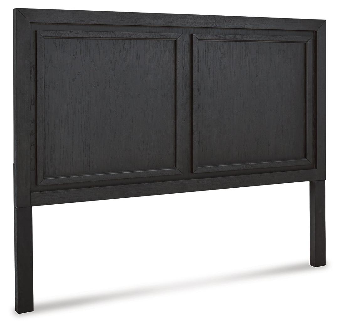 Foyland Black/brown Panel Storage Bedroom Set - Ella Furniture