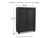 Foyland Black/brown Panel Storage Bedroom Set - Ella Furniture