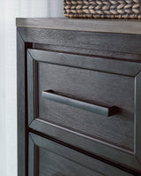 Foyland Black/brown Panel Storage Bedroom Set - Ella Furniture