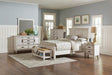 Franco Antique White Panel Bedroom Set - Ella Furniture