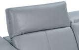 Franco II 7-Piece Light Blue Italian Top Grain Leather Power Reclining Sectional with 3 Power Seats and Wireless Charging view 5